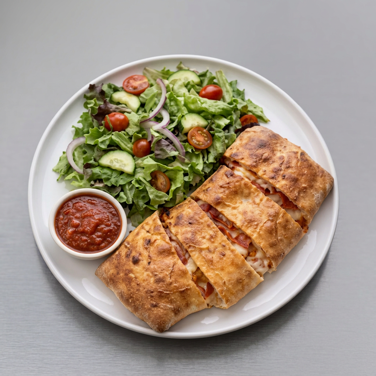 Stromboli with Salad & Drink Lunch Special