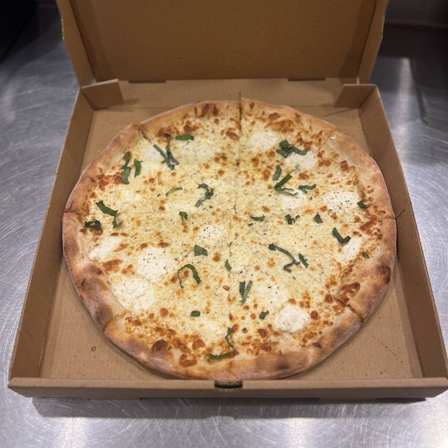 White Ricotta Pizza.