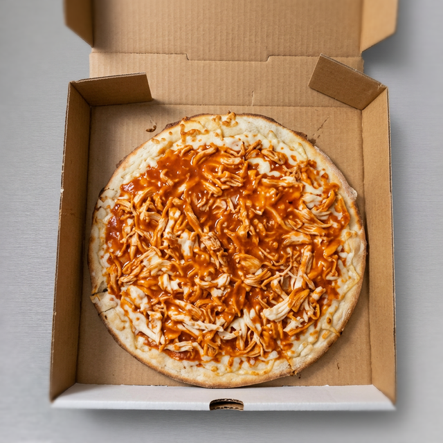 Gluten Free Buffalo Chicken Pizza.